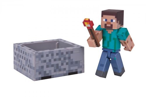 Minecraft figuuri - Steve ja kaivosvaunu