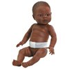Vauvanukke - Tummaihoinen poikanukke 34 cm