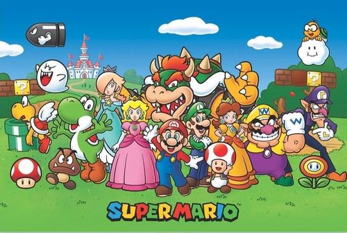 Nintendo Super Mario juliste Characters