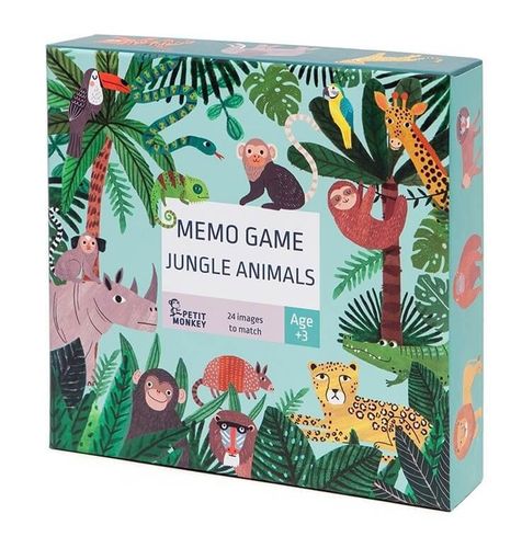 Petit Monkey Memo Game Jungle Animals